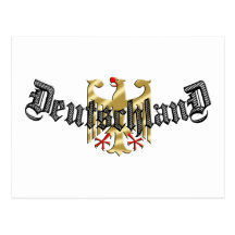 Deutschland Eagle logo tees and presents Post Card