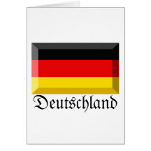 Deutschland Flag Gem Card
