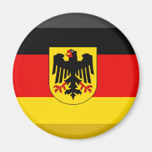Deutschland Flag Gem Refrigerator Magnet