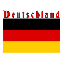 Deutschland Flagge Postcards