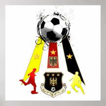 Deutschland Fusbball Germany Soccer Gifts Posters