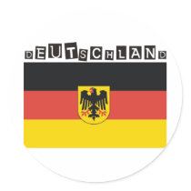 Deutschland Germany Products & Designs! Round Sticker