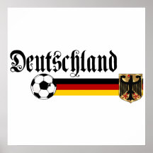 Deutschland large fussball logo poster