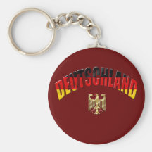 Deutschland logo flag of Germany gear Keychain