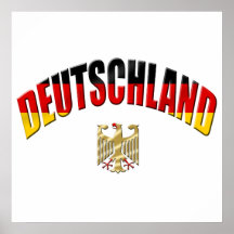 Deutschland logo flag of Germany gear Print