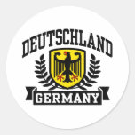 Deutschland Round Stickers