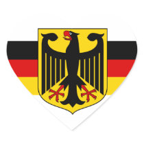 Deutschland soccer fussball #3 heart stickers