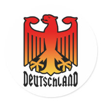 Deutschland Round Sticker