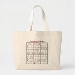 devanagaridoku tote bags