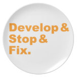 Develop & Stop & Fix Plate (orange text)