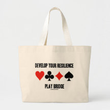 Develop Your Resilience Play Bridge (Card Suits) Bags