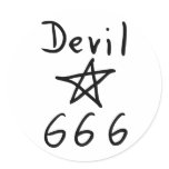 devil 666 icon stickers