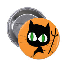 Devil Cat Buttons
