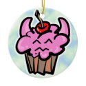 Devil Food Cupcake ornaments