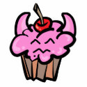 Devil Food Cupcake photo sculptures