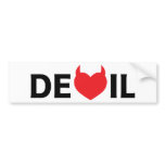 Devil & Heart bumper stickers