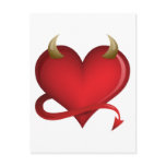 Devil Heart Post Card