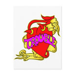 Devil Heart Trouble Postcards