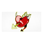 Devil Heart w/ Arrow Picture Card
