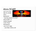 Devil Skull Winged Phoenix, Mista SCARY, 666 Sc... business cards