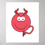 Devil Smiley Face Posters