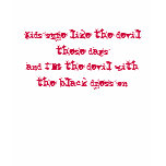 Devil with the black dress t-shirts