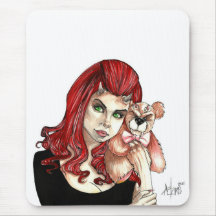 DevilGirl and her Teddy Mousepads