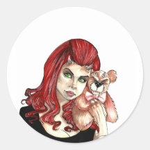 DevilGirl and her Teddy Stickers