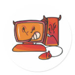 devilish desktop computer stickers