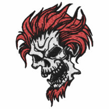 Devilish Skull Embroidered Shirt