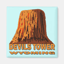 DEVILS TOWER WYOMING FRIDGE MAGNETS