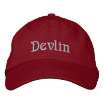 DEVLIN Name Designer Cap Embroidered Hat