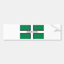 Devon flag bumperstickers