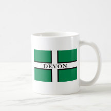 Devon flag koffie bekers