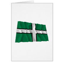 Devon Waving Flag Card