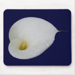 Dew drops on White Lily Mousemat