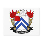 Dexter Family Crest postcards