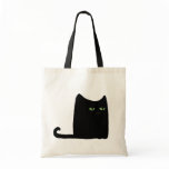 Dexter the Fat Black Cat Tote (customisable) Canvas Bags