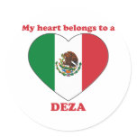 Deza Round Stickers