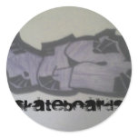 dgs, skateboards round stickers