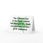 DH Lawrence Pagan Quote cards