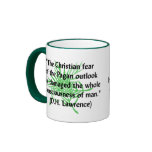 DH Lawrence Pagan Quote mugs