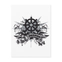 Dharma Wheel Grunge postcards