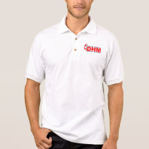 dhmflamecross polo t-shirt