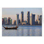 Dhow and Doha skyline cards