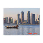 Dhow and Doha skyline postcards