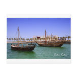 Dhows in Doha Bay postcards