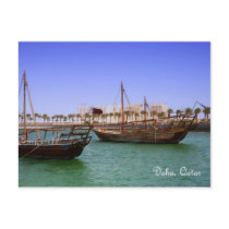 Dhows in Doha Bay Postcards