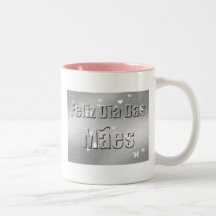 Dia Das Mães - Copo com Rosa e Prata. Canecas
