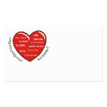dia de las madres heart business cards